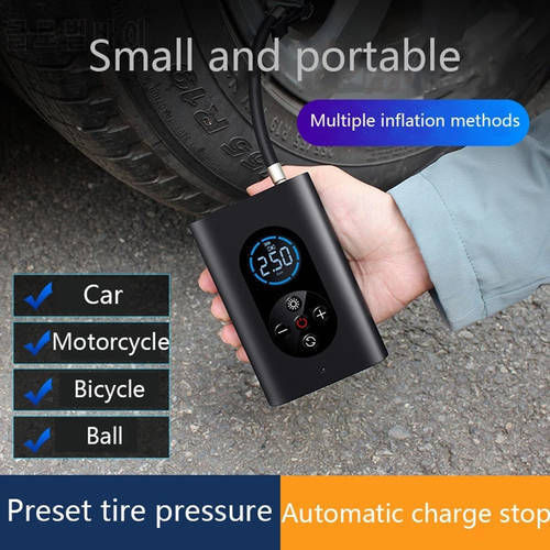 Portable 150psi USB Air Compressor Inflatable Pump Smart Wireless Car Electric Tire Inflator Rechargeable For Motorcycles Bikes