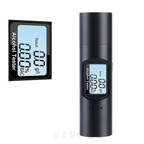 Upgrade Portable Non-Contact Alcohol Tester Portable Breath Alcohol Tester with Digital LCD Display and Semi-Conductor Sensor