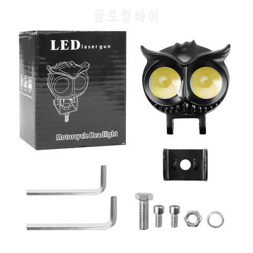 Mini Moto Spotlight Car Headlight LED Yellow White Moto Auto Light Driving Lamp Universal For Racer Light Motorcycle Accessories
