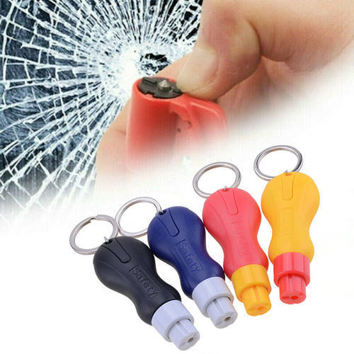 Auto Emergency Glass Window Breaker Car Safety Hammer Seat Belt Cutter Vehicle Mounted Safety Escape Self Rescue Tool Key Chain