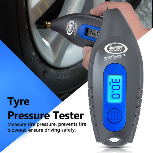 Digital Display Tire Pressure Gauge Car Motorcycle Tire Pressure Test Tool High Accurancy Tyre Pressure Tester with Backlight