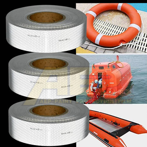 5*300CM Solas Grade Marine Self Adhesive Reflective Sticker Safety Warning Tape For for Marine Emergency /Life-Saving Products
