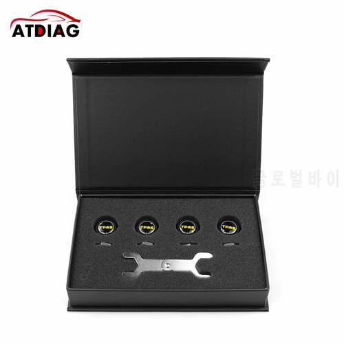 New TPMS Bluetooth 5.0 Tire Pressure Monitor System 4 Internal/External Sensor Works Android/iOS Mobile Phone APP Display