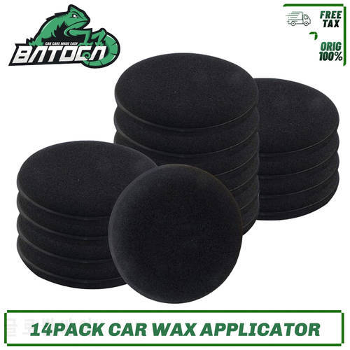 14Piece/Lot Microfiber Car Wax Applicator Pad 4Inch Trendy Polish Foam Sponge Applicator Auto Care Best For Waxing And Polishing
