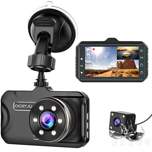 3 inch HD Forward-looking Rear View Dash Cam Wifi GPS Track 170° Wide Angle Backup Car Camera With Night Vision WDR G-Sensor