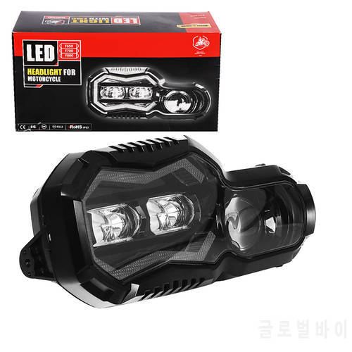 E9 Mark Approved Motorcycle LED Headlight Projector Hi Lo Headlamp For BMW F800GS F800R F700GS F650GS Adventure