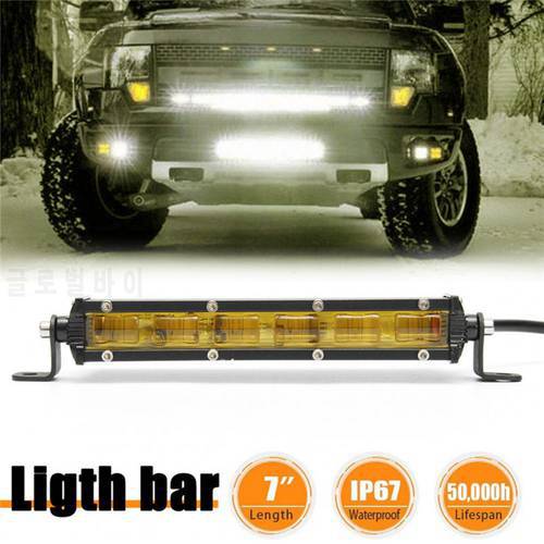 1 Set Fog Light Ultra Slim Design Multi-function IP68 Waterproof 6 LEDs Front Driving Lamp for Off Road