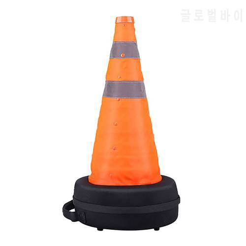 For Tesla Model 3/Y/X/S Telescopic Folding Road Cone Warning Sign Foldable Reflective Oxford Traffic Cone Warning Sign