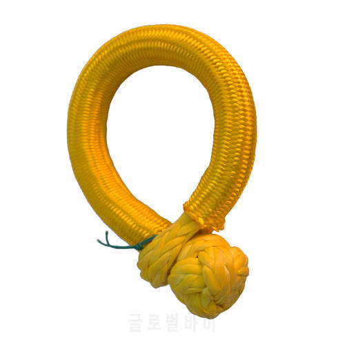 Free Shipping Yellow 10mm*80mm ATV Winch Shackles,Synthetic Soft Shackle for Boating ATV UTV SUV 4X4 Truck Recovery