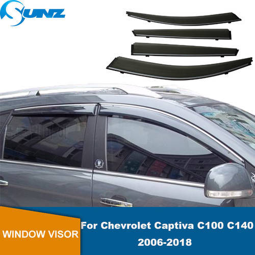 Window Visor For Chevrolet Captiva C100 C140 2006 2007 2008 2009 2010 2011 2013 2014 2015 2016 2017 2018 Car Sun Rain Deflector