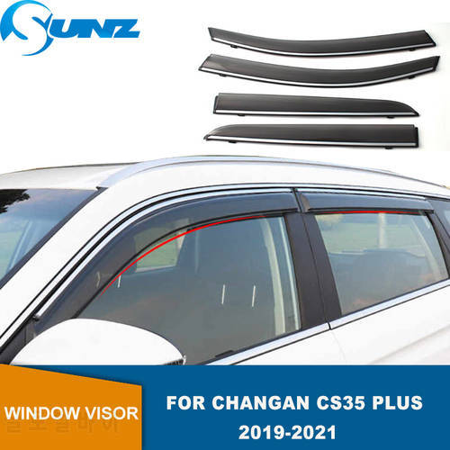 Car Sun Rain Shield For Changan CS35 Plus 2019 2020 2021 2022 Weathershield Door Window Visor Wind Rain Guard Awnings&shelters