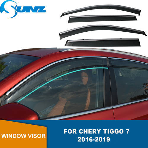 ABS Side Door Window Visor Wind Deflectors For Chery Tiggo 7 2016 2017 2018 2019 Rain Guard Accessories Weather Guard SUNZ