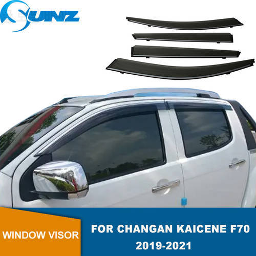 Window Visor For Changan Chana F70 Hunter KaiCene F70 2019 2020 2021 2022 Weathershield Sun Rain Guard Window Rain Guard