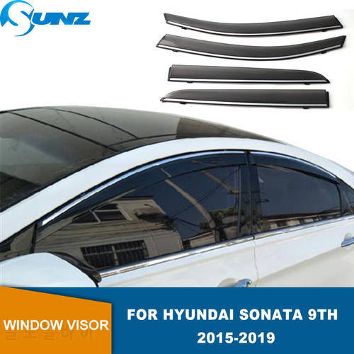 Weathershiled For Hyundai Sonata 9th 2015 2016 2017 2018 2019 Windows Side Sun Rain Protection Shield Exterior Body Accessories