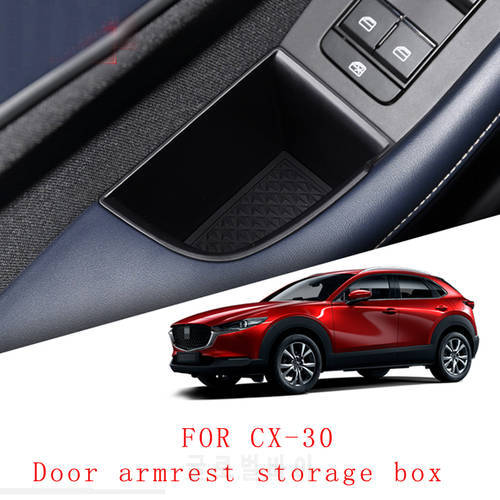 Car Storage Box Door Armrest Storage Box Interior Accessories For Mazda CX-30 CX30 2020 2021