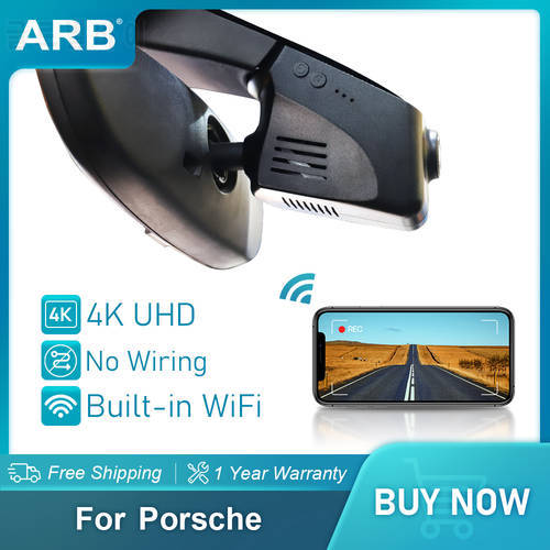 Dash Cam for ARB Porsche Macan(95B) Panamera(970) Cayenne 958 (92A, E2),Car DVR 4K WiFi Video Recorder Night Camera Auto Parts