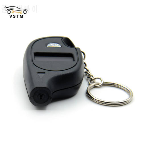 Car Motorcycle Tire Safety Alarm Mini Keychain Style Tire Gauge Digital Lcd Display Car Tire Air Pressure Tester Meter Auto