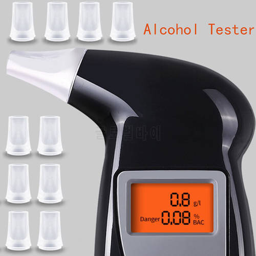 LAMJAD LCD Digital Alcohol Breath Analyzer Breathalyzer Tester Detector Test Key Chain for Personal & Professional Use