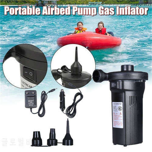 Rechargeable Electric Air Pump Mattress Blower Mini Compressor 12V 220V Battery Inflator 100 Liter For Boat Inflatable Bed Pool