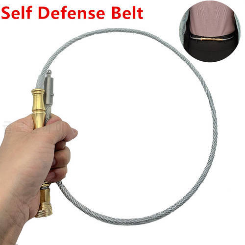 Portable Wire Whip Waist-wrapped Self-defense Quick Insertion Flexible Concealed Tactical Whip Vehicle-mounted Outdoor Sports