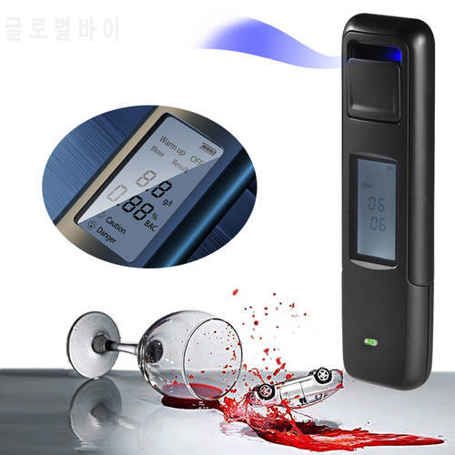 Alcohol Tester Professional Digital Breathalyzer Breath Analyzer with LCD Display Non-Contact Car Alcohol Tester 2021 New