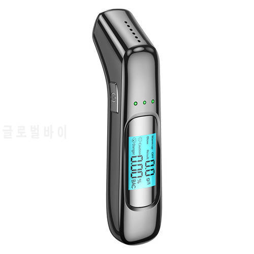 2022 Professional Alcohol Breath Tester Breathalyzer Analyzer Detector Test Portable Breathalizer Breathalyser Device LCD Screen