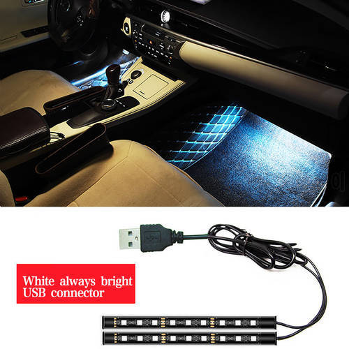 Best Selling Usb Foot Pad Decor Atmosphere Light Neon Strips Tuto Colorful Light Car Interior Decorative Lamps Strips Wholesale