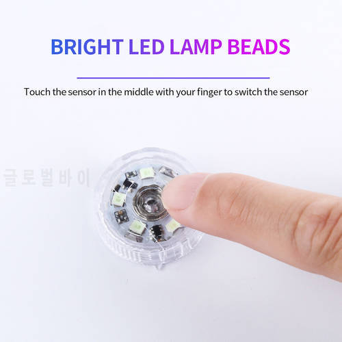Universal Car Mini Led Touch Switch Light Auto Wireless Ambient Lamp Portable Night Reading Light Car Roof Bulb Interior Light