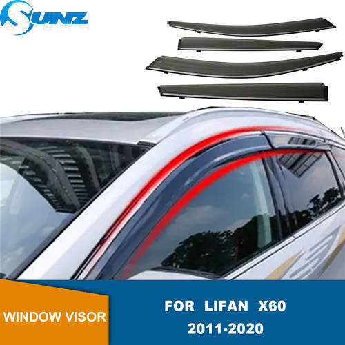 Side Window Visor For Lifan X60 2011 2012 2013 2014 2015 2016 2017 2018 2019 2020 Car Side Window Wind Deflectors Tinted SUNZ