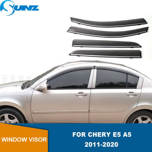 Deflectors For Chery E5 A5 2011 2012 2013 2014 2015 2016 2017 2018 2019 2020 Car Side Window Visor Guard Rain Guard Door Visor