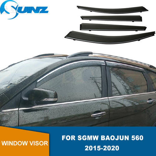 Side Window Deflector For SGMW BAOJUN 560 2015 2016 2017 2018 2019 2020 Window Visors Car Sun Guard Rain Weathershileds SUNZ