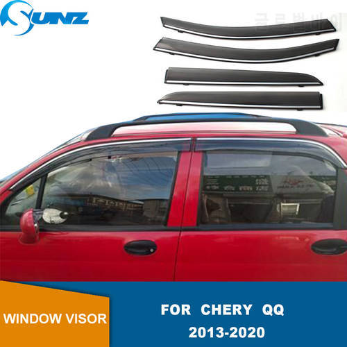 Car Window Visor For Chery QQ 2013 2014 2015 2016 2017 2018 2019 2020 Breathable Blocking Sunshine Rain Flow Deflector