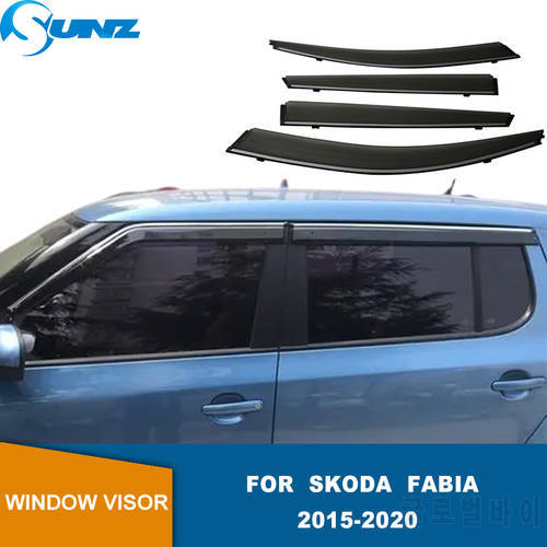 Weathershileds For Skoda Fabia 2015 2016 2017 2018 2019 2020 Car Window Wind Sun Rain Visor Deflectors Tinted Windows Shield