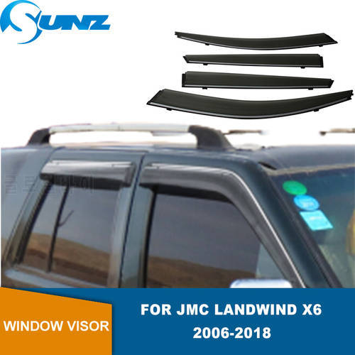 Side Window Visors For Landwind X6 2006-2018 Window Side Visors Sun Rain Guard Vent Deflectors Car Stylings SUNZ