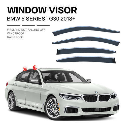 Window Visor For BMW 5 Series E60 F10 G30 Auto Door Visor Weathershields Window Protectors