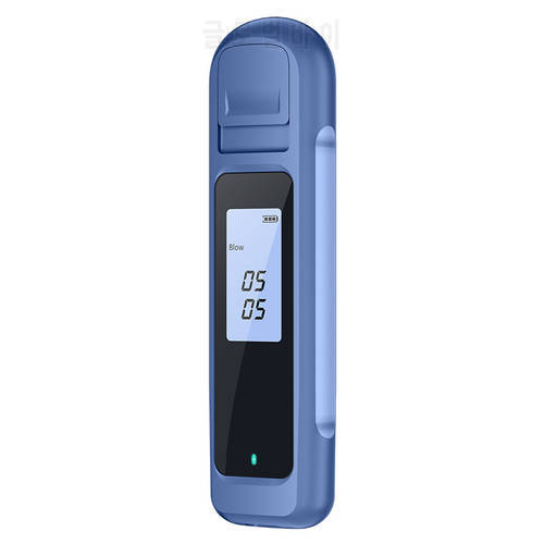 New Portable Alcohol Tester USB Charging Blow Breathing High Precision Drunk Driving Detector