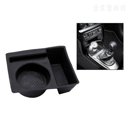 Multifunctional 9425E4 00244872 Cup Holder Tray Ashtray Organizer Replacement Fit for Citroen DS3 Beverage Black