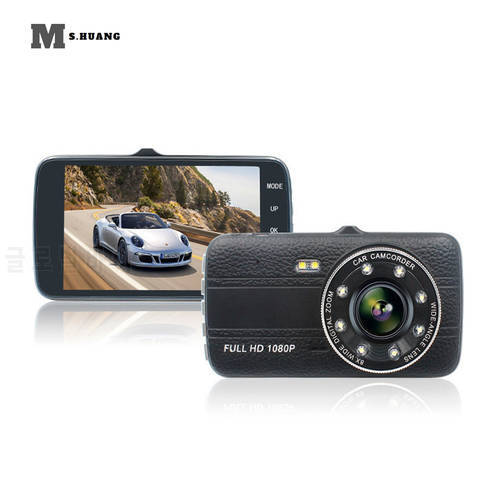 Car Driving Recorder Dash Cam Car DVR 4 Inch IPS Full HD 1080P Driving Recorder 170 Degree Wide Angle Lens Car Dash Cam