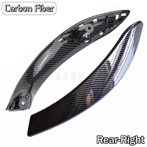 Carbon Fiber Front Rear Left/Right Car Interior Inner Door Pull Handle Cover For BMW 3 series F30 F31 F32 F33 F34 F35 F36 F80