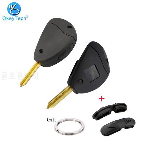 OkeyTech 2 Button Key Case Shell For Citroen Evasion Synergie Xsara Xantia Remote Car Key Cover Fob Side With Replacement Button