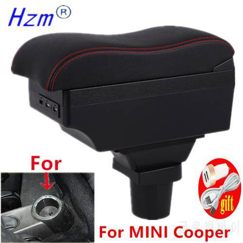 for MINI Cooper R50 R52 R53 R56 R57 R58 armrest box universal car center console modification accessories with USB