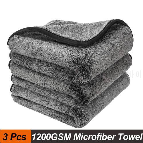 Car Wash Towels 1200GSM Car Detailing Microfiber Towel Drying Cleaning Rags Washing Cloth For Auto Tire Cleaning Car Care Cloth