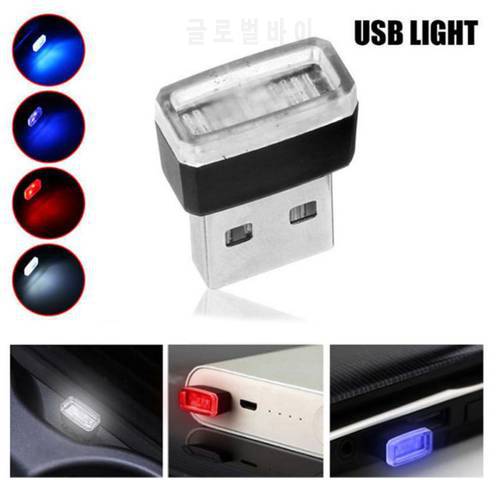 Mini USB LED Atmosphere Lights 7 Colors Car Interior Light Strip Flexible Neon Atmosphere Tube Ambient Light Car Ornaments