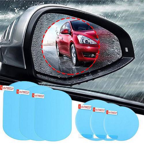 2Pcs Rainproof Stickers For Car Rearview Mirrors Waterproof Membrane For Rearview Mirrors Safe Driving In Rain