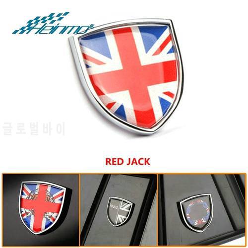 Shield Cover Metal Emblem Badge Stickers Decals For Mini Cooper Countryman Clubman F54 F55 F56 R55 R56 R60 F60 Car Accessories
