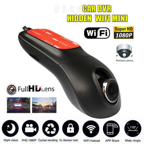 1080P Full HD Car DVR WiFi Dash Cam Rear View Vehicle Dash Camera Video Recorder 24 Hours Parking Monitor Night Vision G-sensor