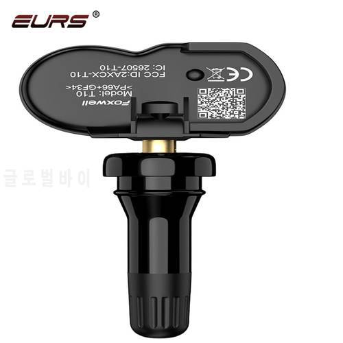 EURS 1PCS T10 Programmable Mx-Sensor 315MHz 433MHz TPMS Sensor Tire Pressure Monitor Tester Clone-able Activated Universal