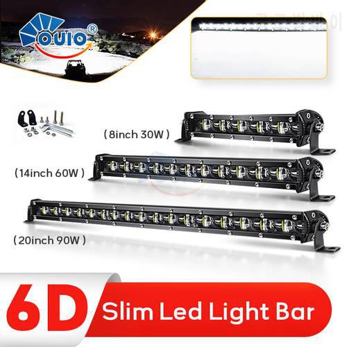 6D Slim Led Light Bar 12V 8
