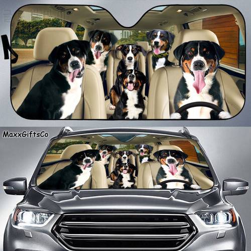 Appenzeller Sennenhund Car Sun Shade, Dogs Windshield, Dogs Family Sunshade, Dogs Car Accessories, Dogs Lovers Gift, Car Decorat