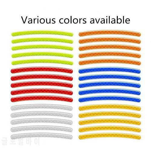 20pcs/set For Auto Car Motorcycle Bicycle Wheel Universal Reflective Warning Sticker Tire Decoration Wholesale price